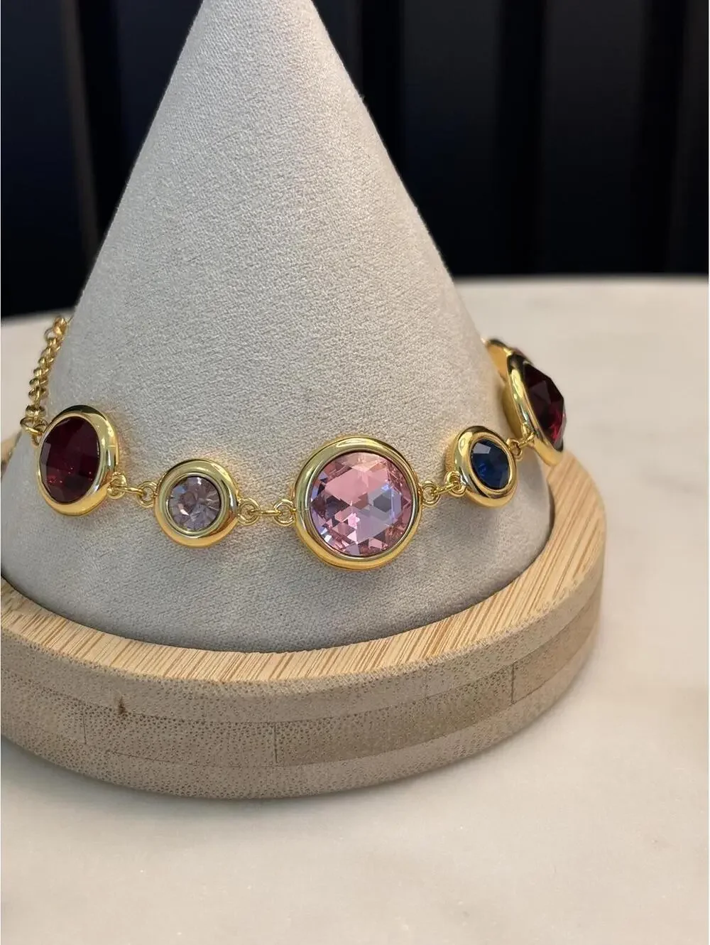 Kate Spade Gold Tone Multi-Color Stone Bracelet - Picture 4 of 5